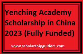 Yenching Academy Scholarship in China 2023 (Fully Funded)